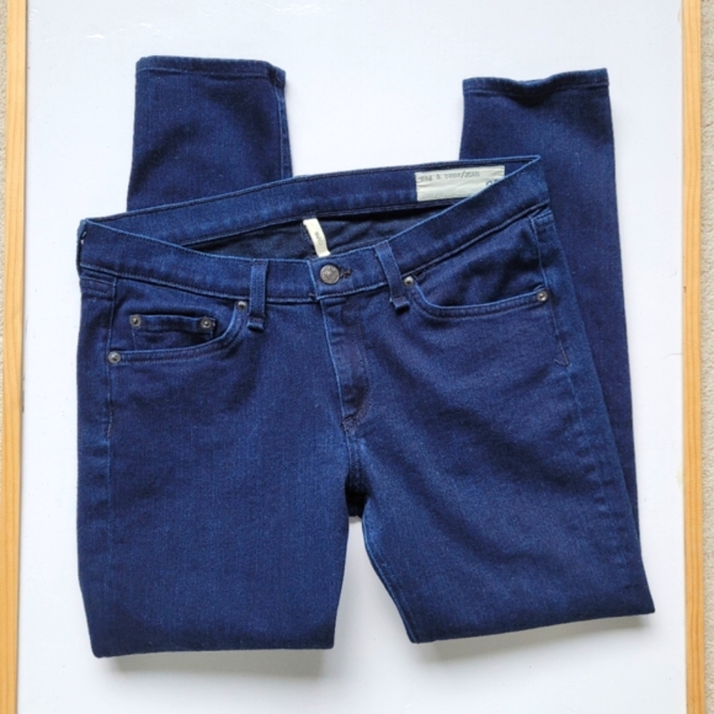 rag & bone Capri Jeans in Indigo - Picture 7 of 8